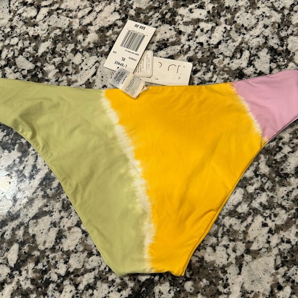 L*Space Sandy Bikini Bottom Classic, Diagonal Sunburst Tie Dye, X Large, NWT - Picture 6 of 8